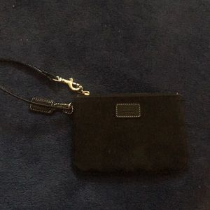 Black coach wristlet